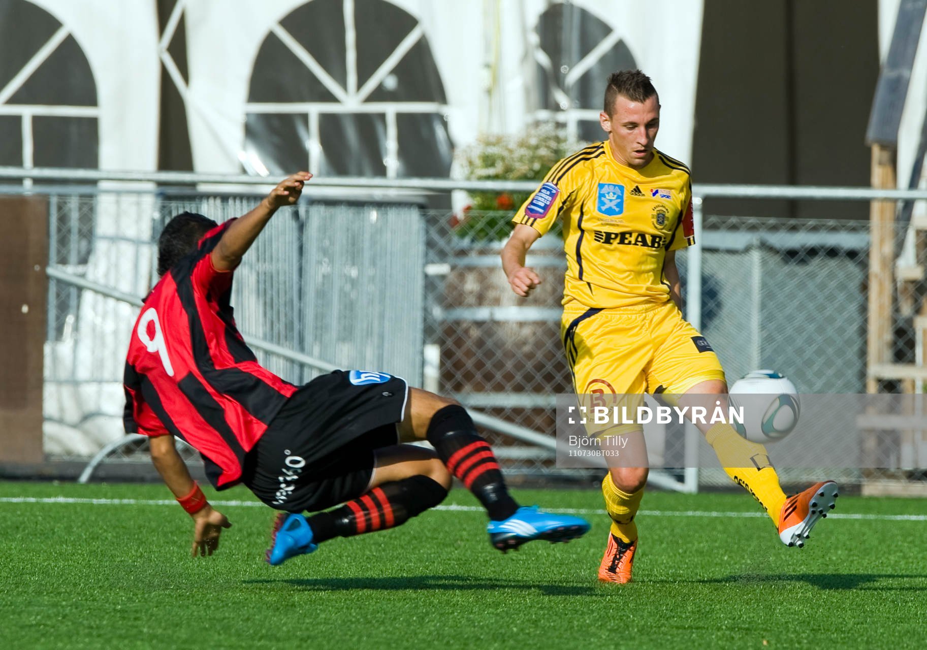 Martin Andersen, Ängelholm. Tackling, glidtackling