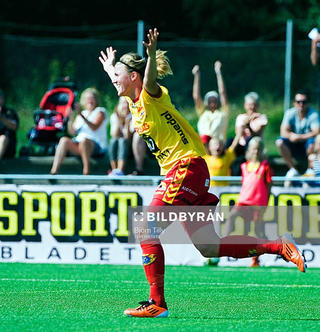  Kirsten van de Ven, glädje, jubel.