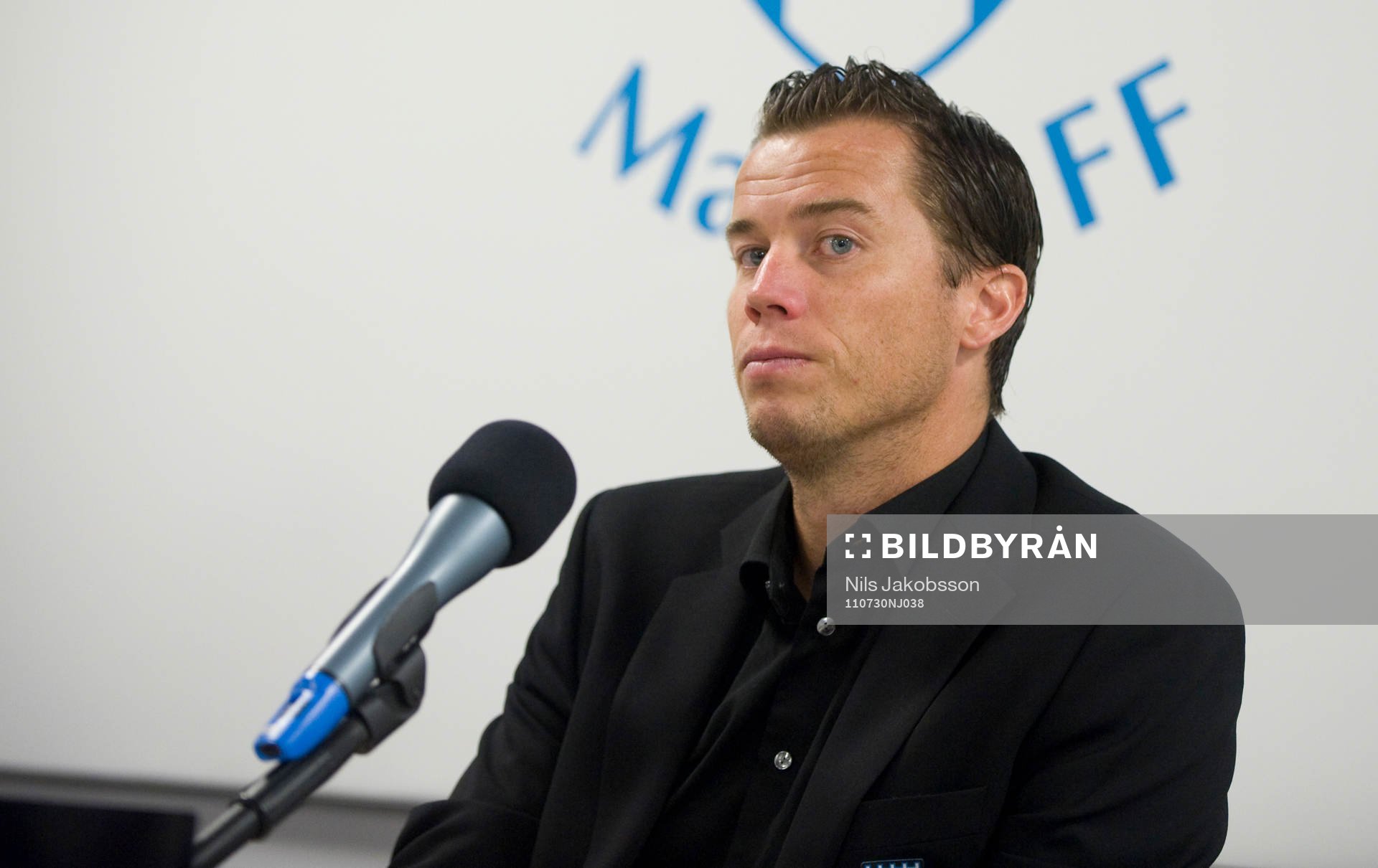 Daniel Andersson. Presskonferens