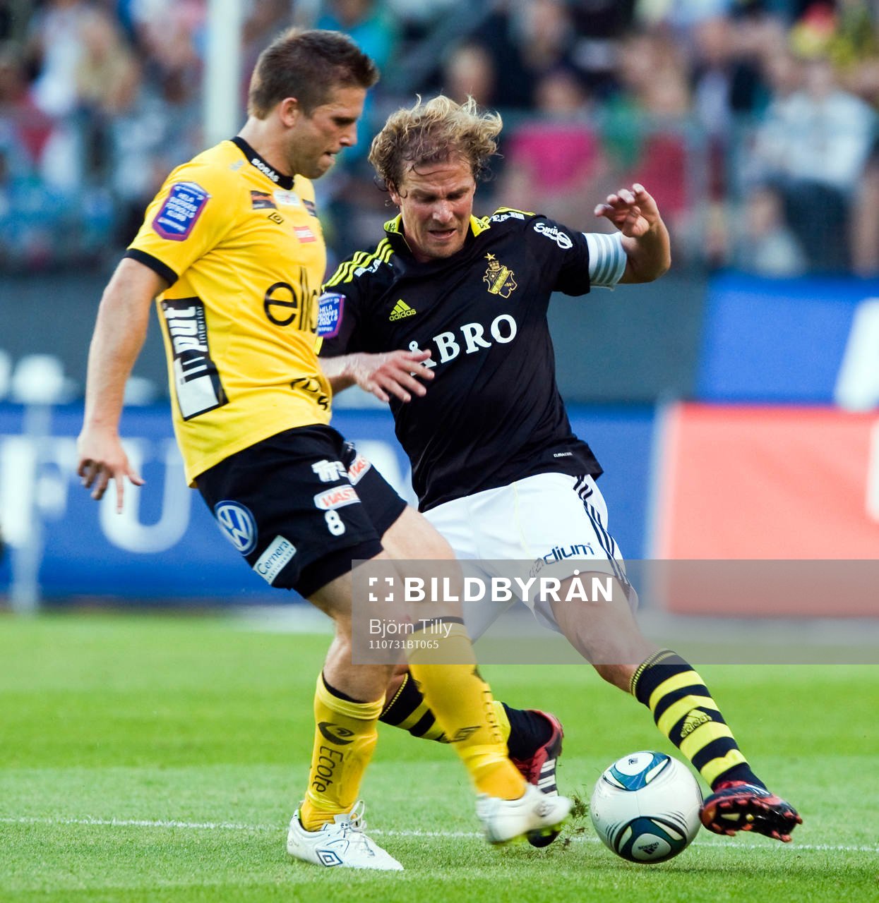  Anders Svensson,  Elfsborg och Daniel Tjernström, AIK.