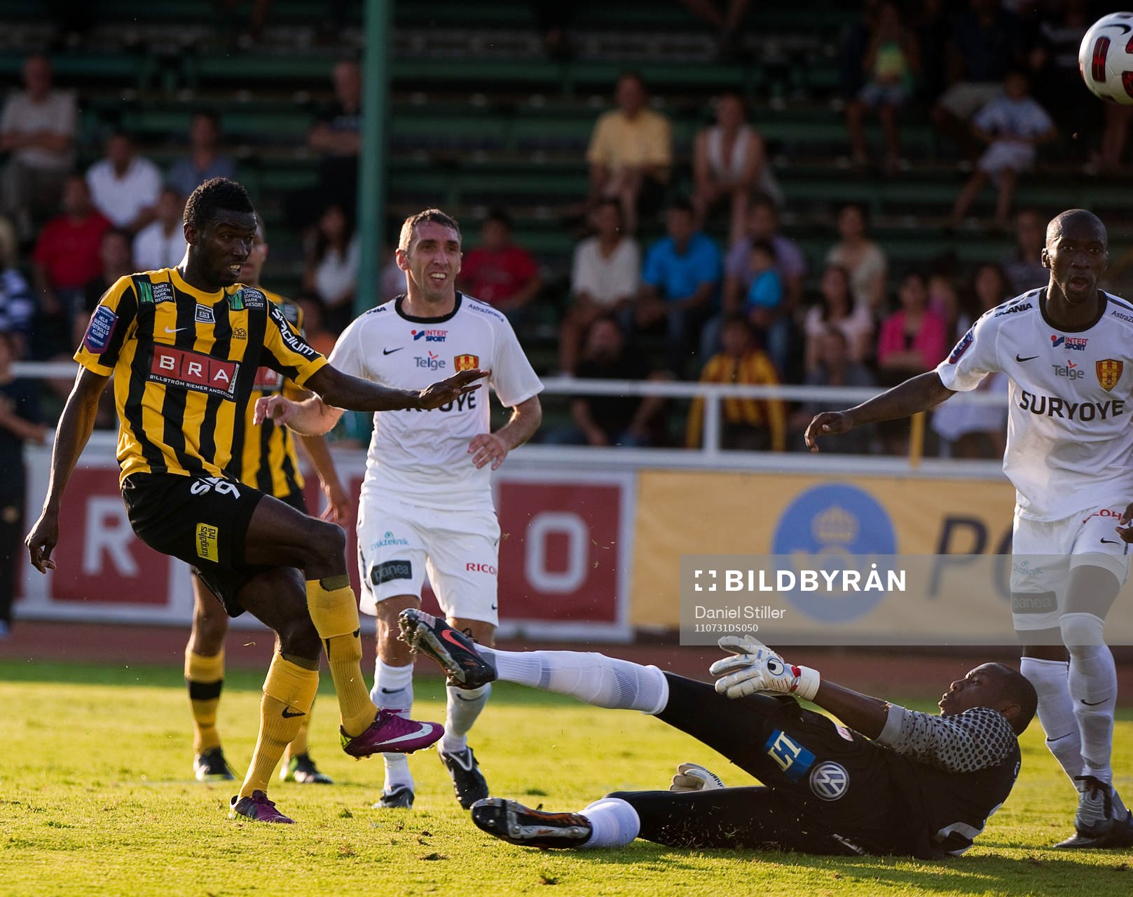 Diho Williams, Häcken, Dwayne Miller, målvakt Syrianska