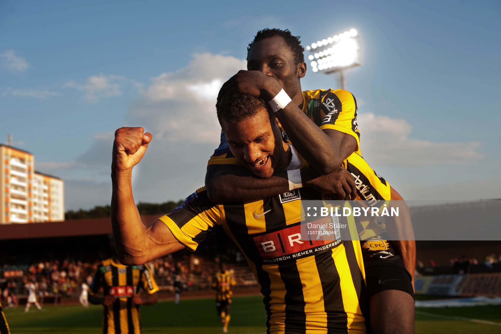 Mathias Ranégie och John Chibuike, Häcken jubel