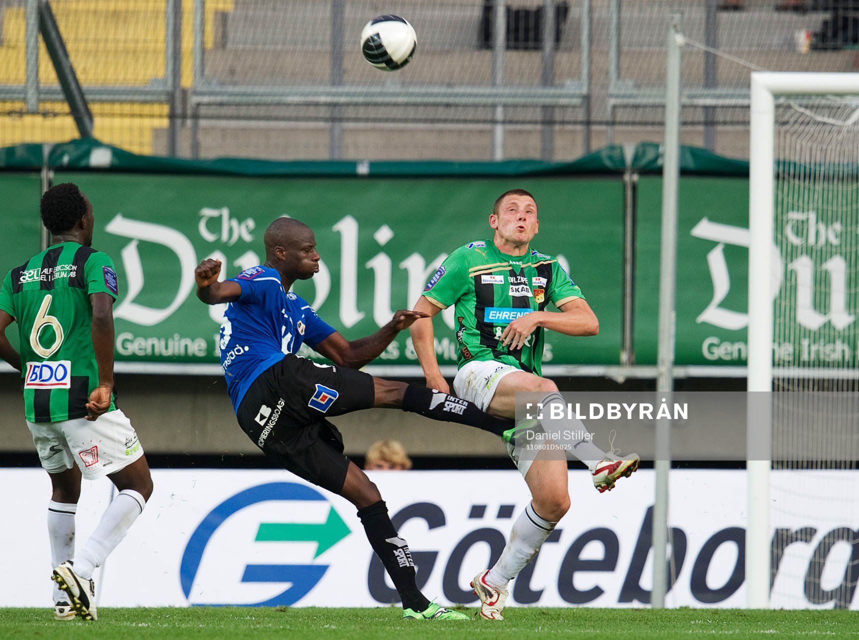 Joe Sise, Halmstad och Calum Angus, GAIS