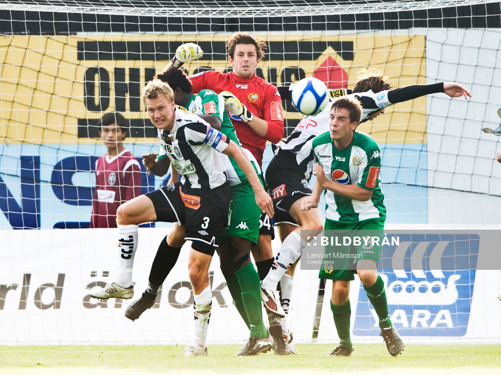 Linus Malmqvist, Landskrona, Johannes Hopf, målvakt och