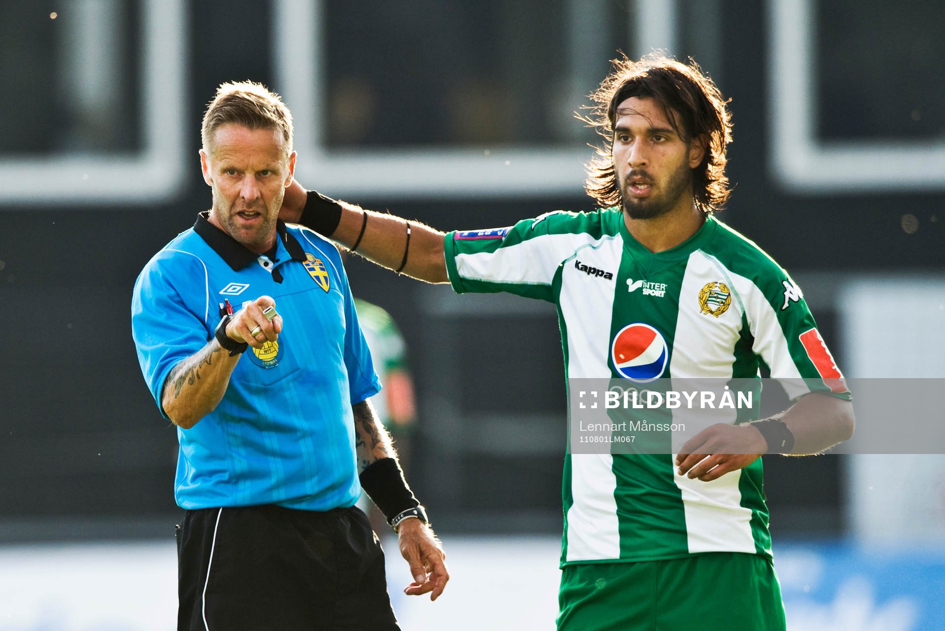 Lars Olsson, domare med Ali Sinan Ayranci