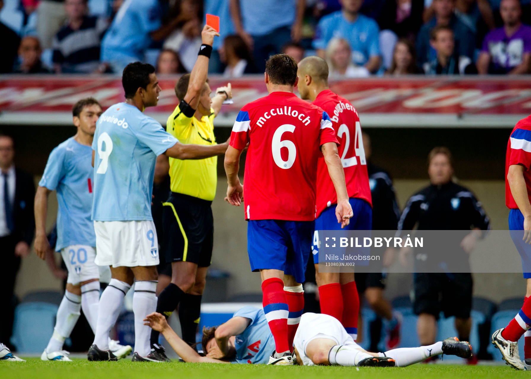 Fotboll, kval till Champions League, Malmö FF - Glasgow