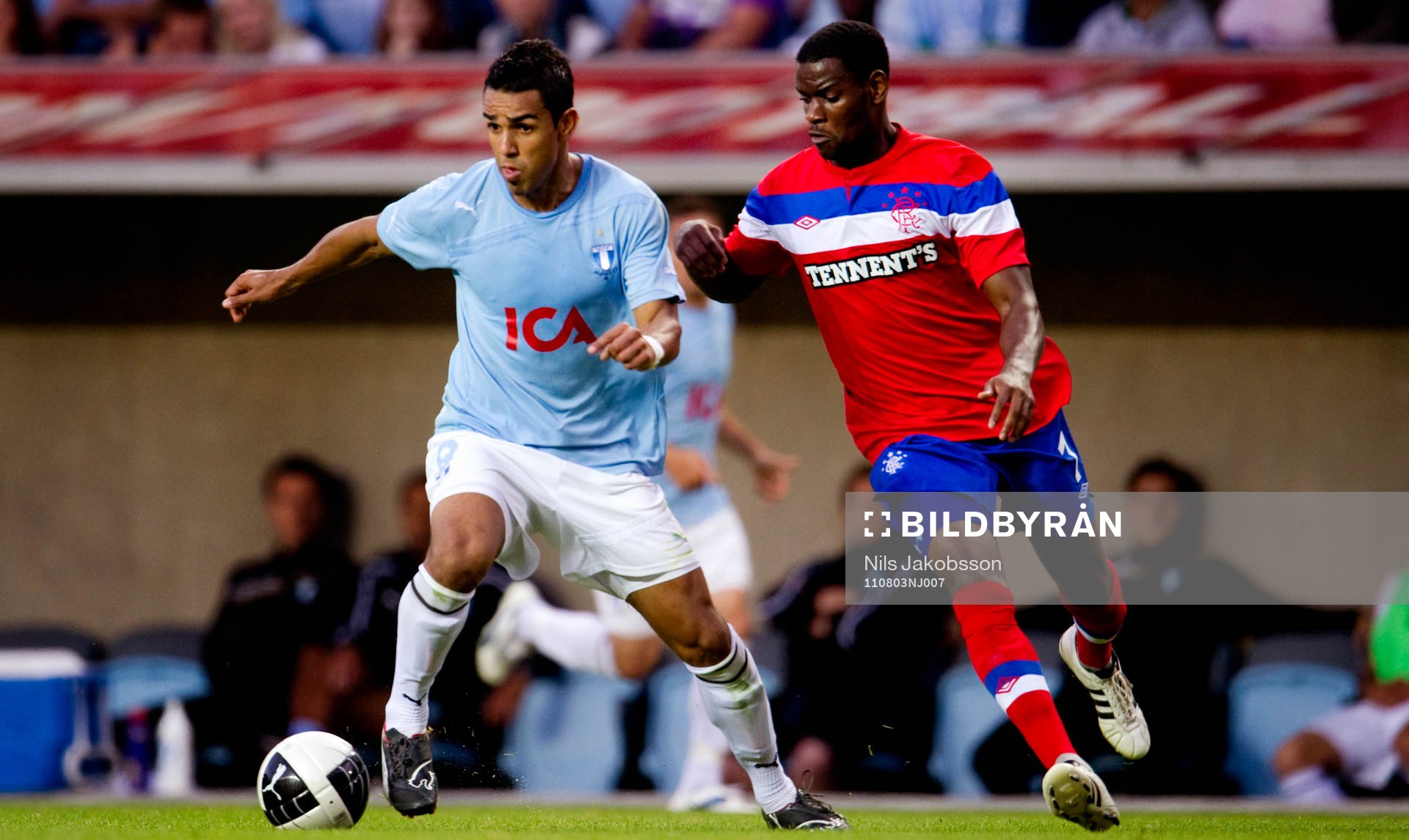 Fotboll, kval till Champions League, Malmö FF - Glasgow