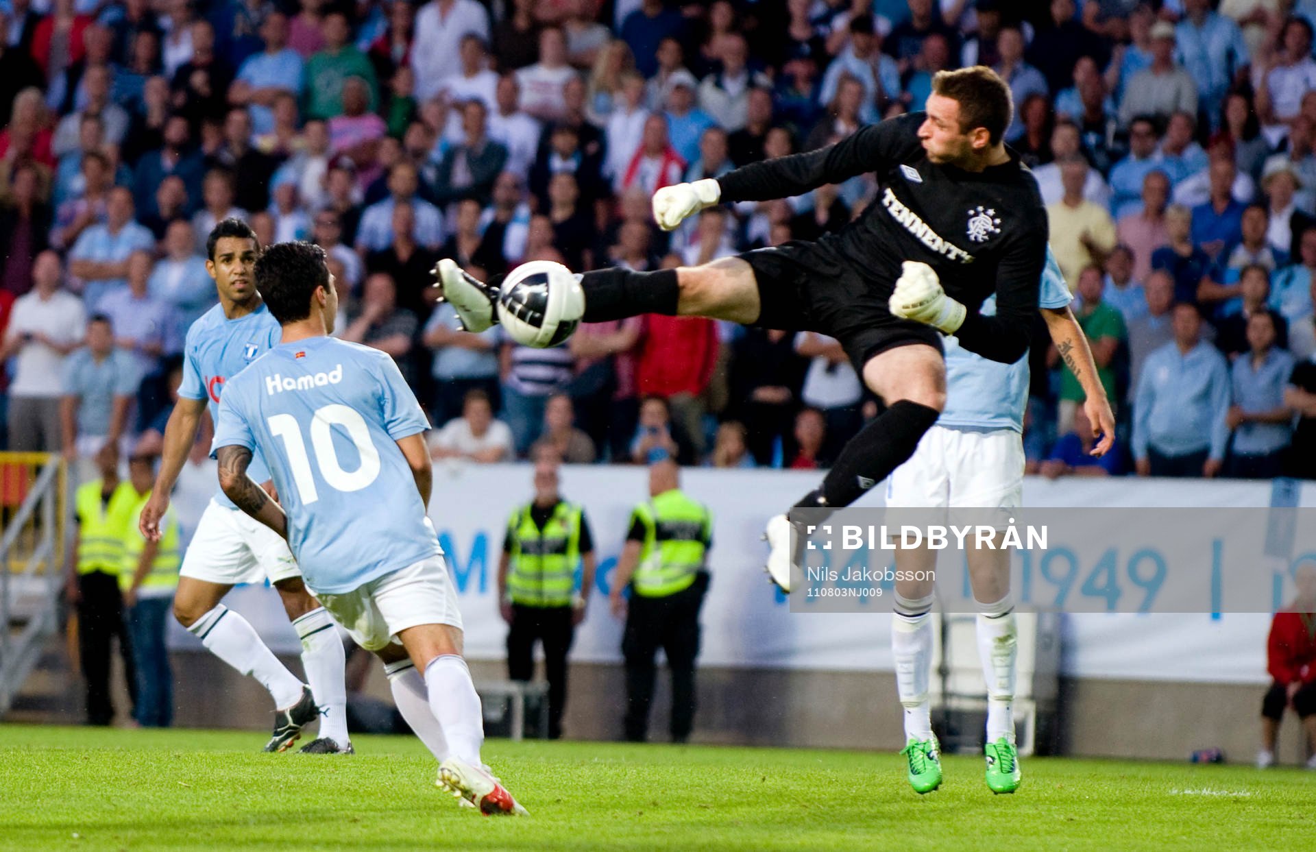 Fotboll, kval till Champions League, Malmö FF - Glasgow