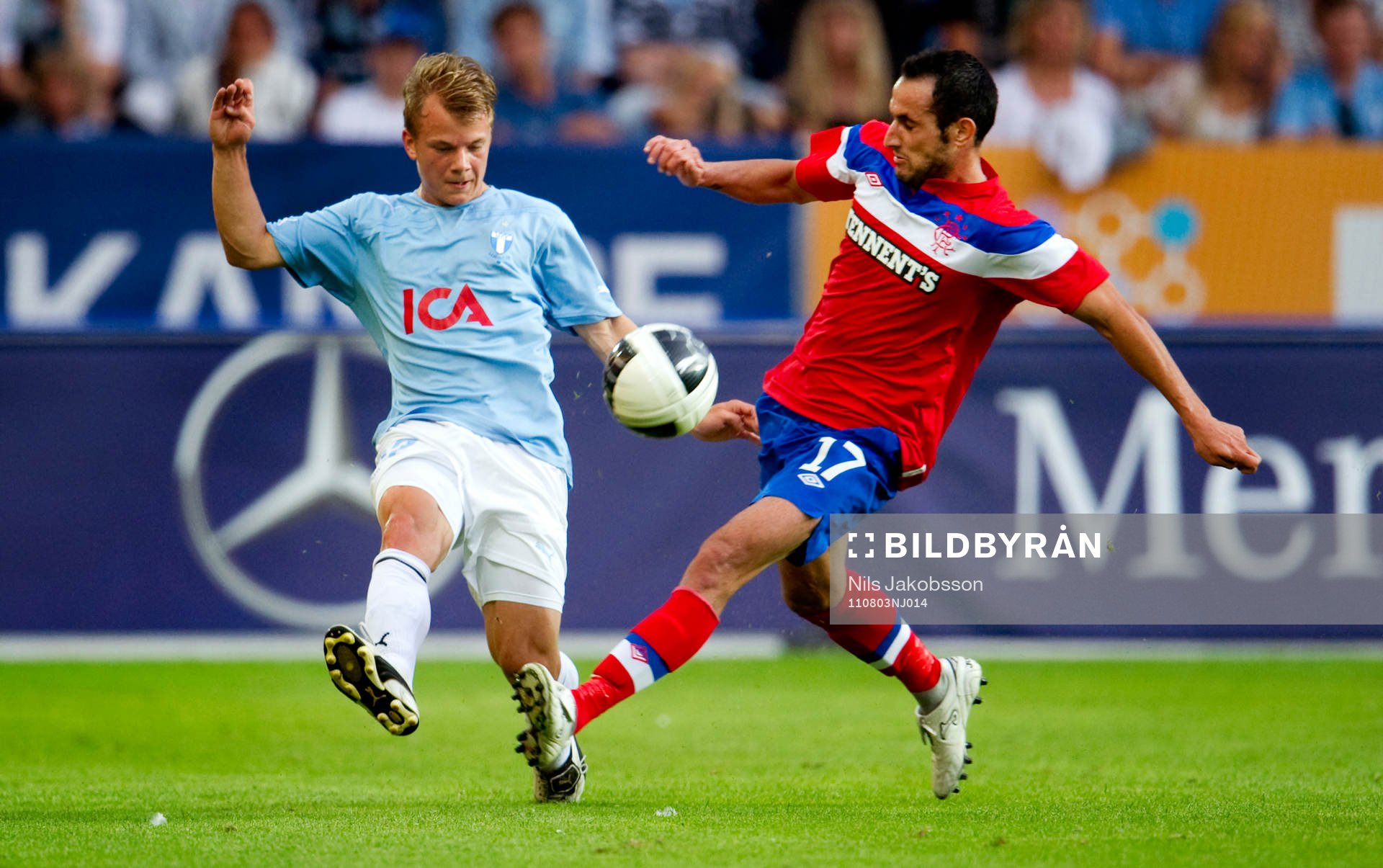 Fotboll, kval till Champions League, Malmö FF - Glasgow