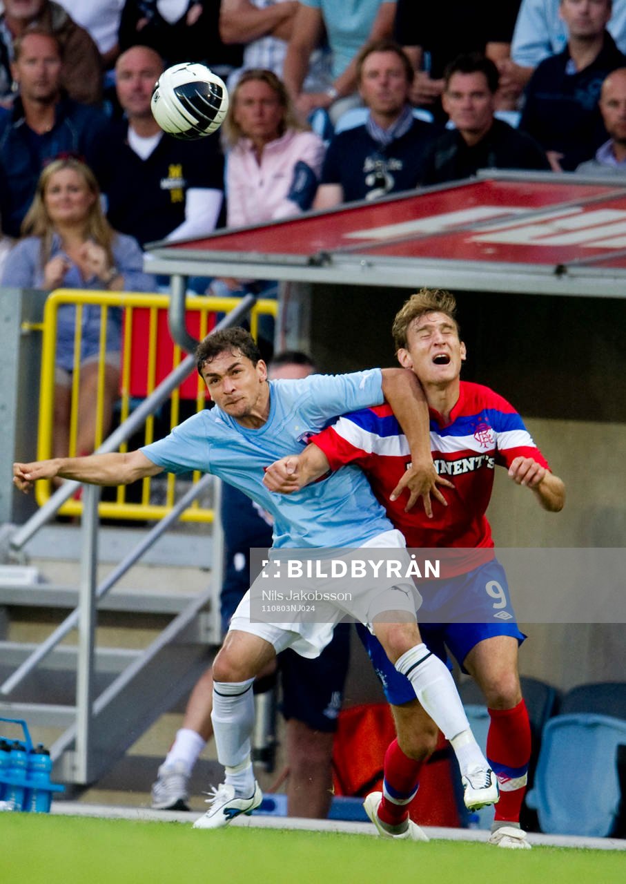 Fotboll, kval till Champions League, Malmö FF - Glasgow