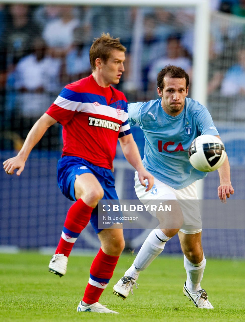 Fotboll, kval till Champions League, Malmö FF - Glasgow