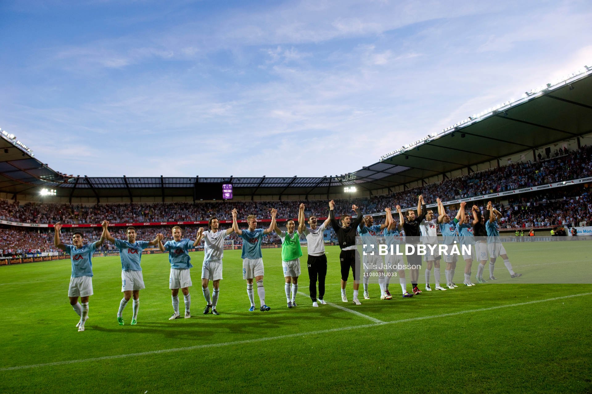 Fotboll, kval till Champions League, Malmö FF - Glasgow