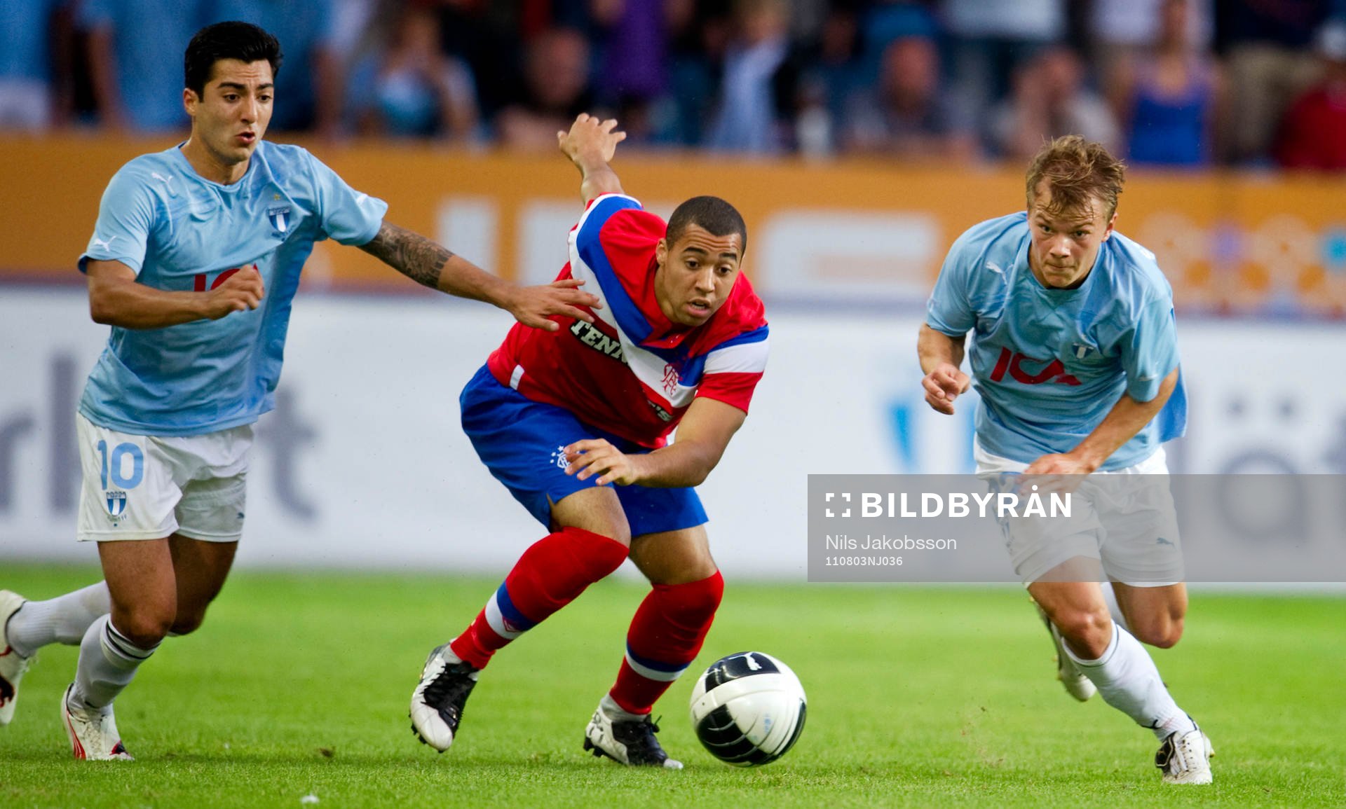 Fotboll, kval till Champions League, Malmö FF - Glasgow