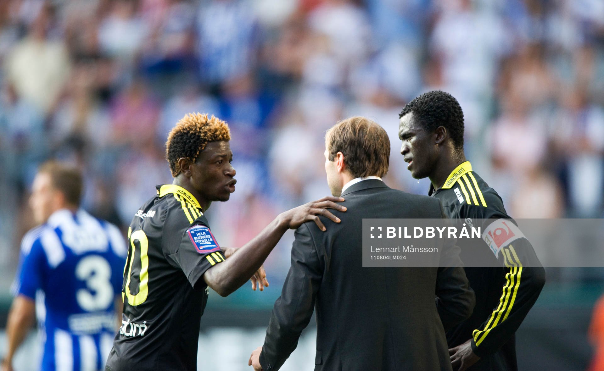 Mohammed Bangura och Kwame Karikari och Andreas Alm,