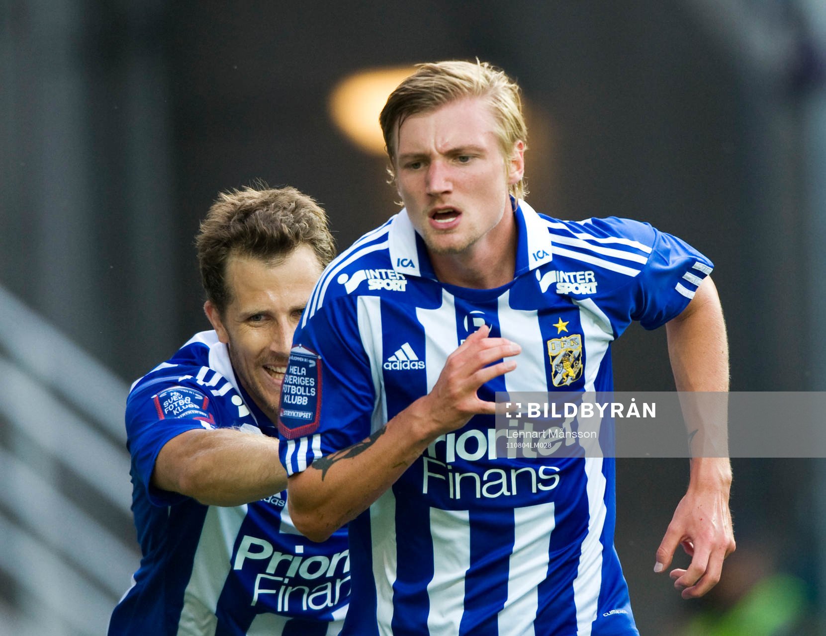 Tobias Hysén och  Sebastian Eriksson, Göteborg (Jubel)