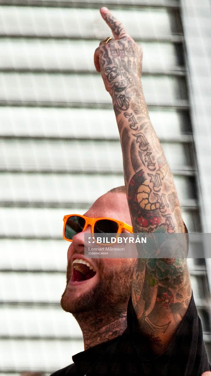 Supporter, glädje, tatuering