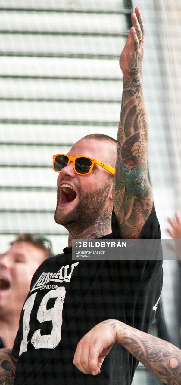 Supporter, glädje, tatuering