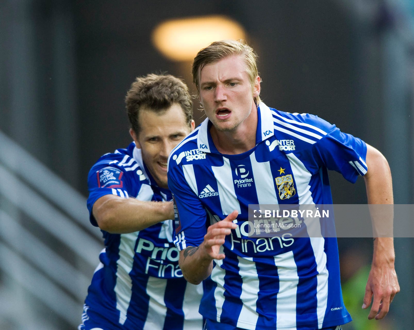Tobias Hysén och  Sebastian Eriksson, Göteborg (Jubel)