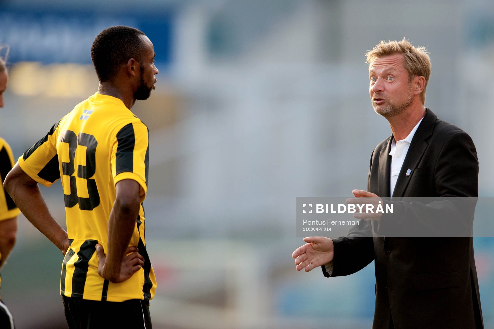 Rene Makondele, Peter Gerhardsson, tränare Häcken