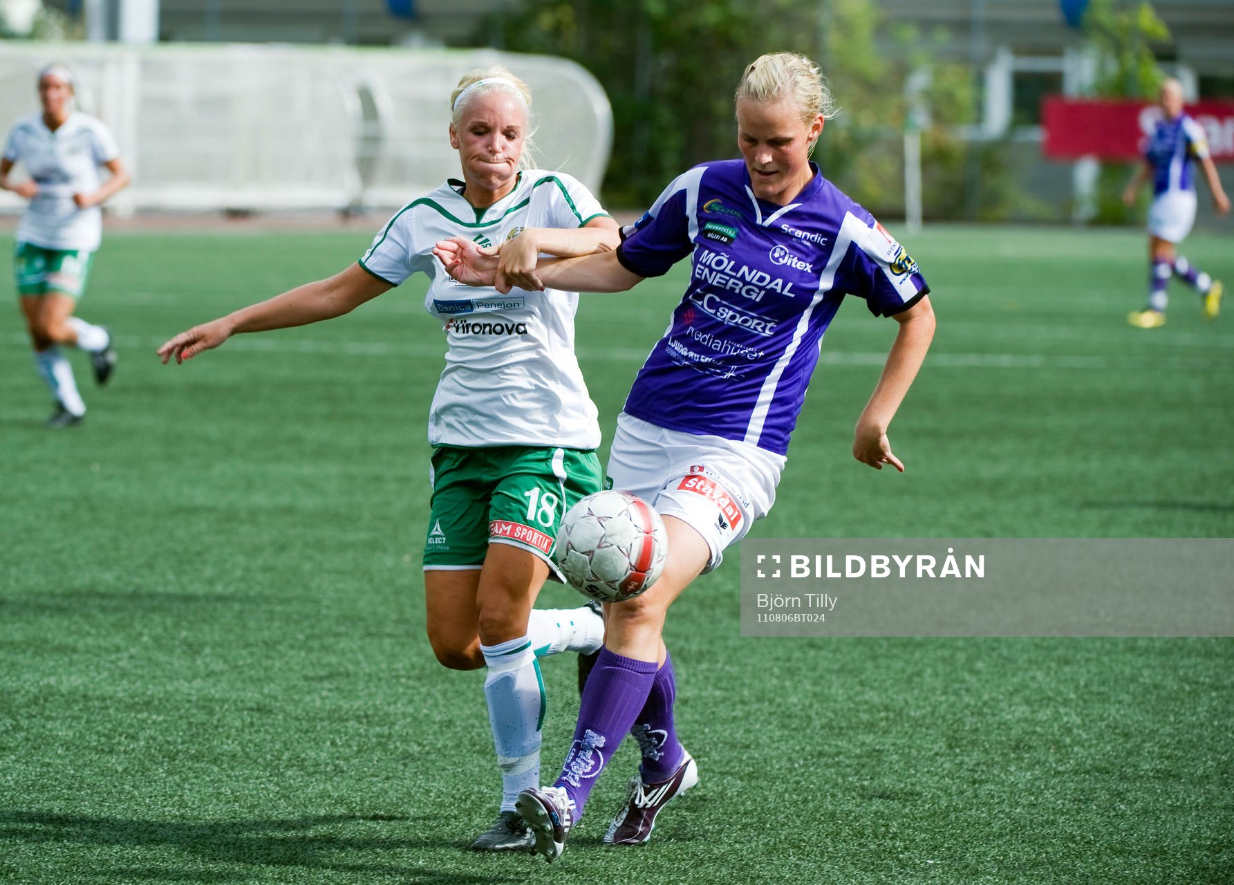  Anna Lindblom, Hammarby och Annica Sjölund, Jitex.