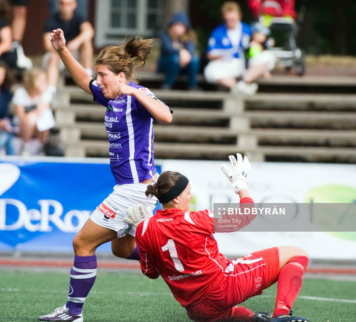 Elin Carlsson, Jitex och Minna Meriluoto, målvakt, Hammarby