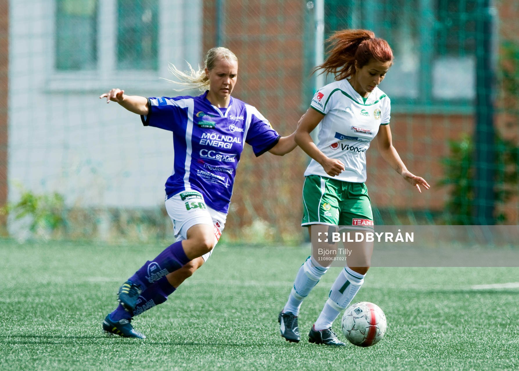  Caroline Lindblad, Jitex och Katrine Petrous, Hammarby.