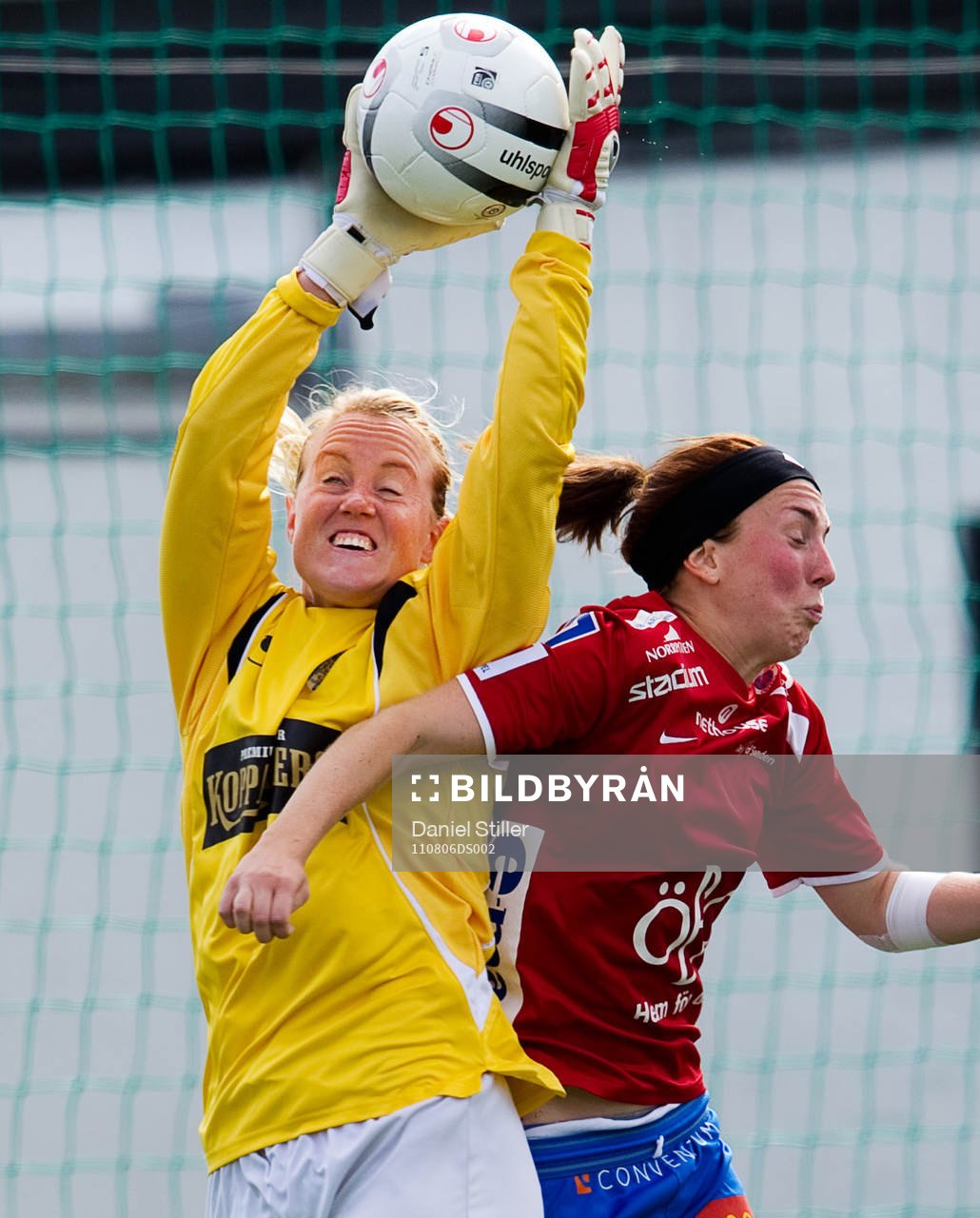 Kristin Hammarström, målvakt Göteborg, Marina Pettersson