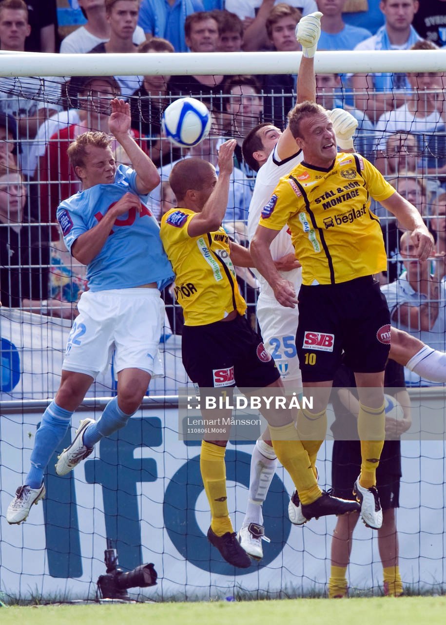 Filip Stenström och Dusan Melicharek, Malmö mot Johan