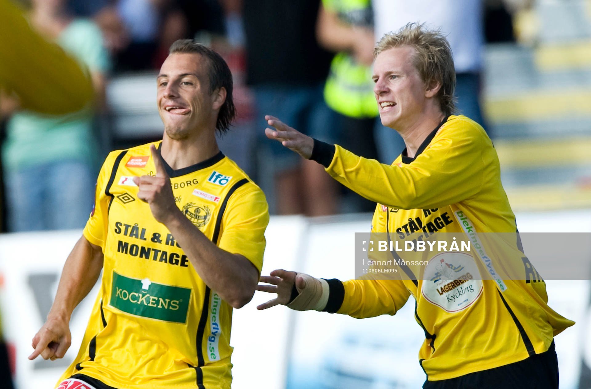 Pär Eriksson och Anton Dahlström, Mjällby (Jubel)