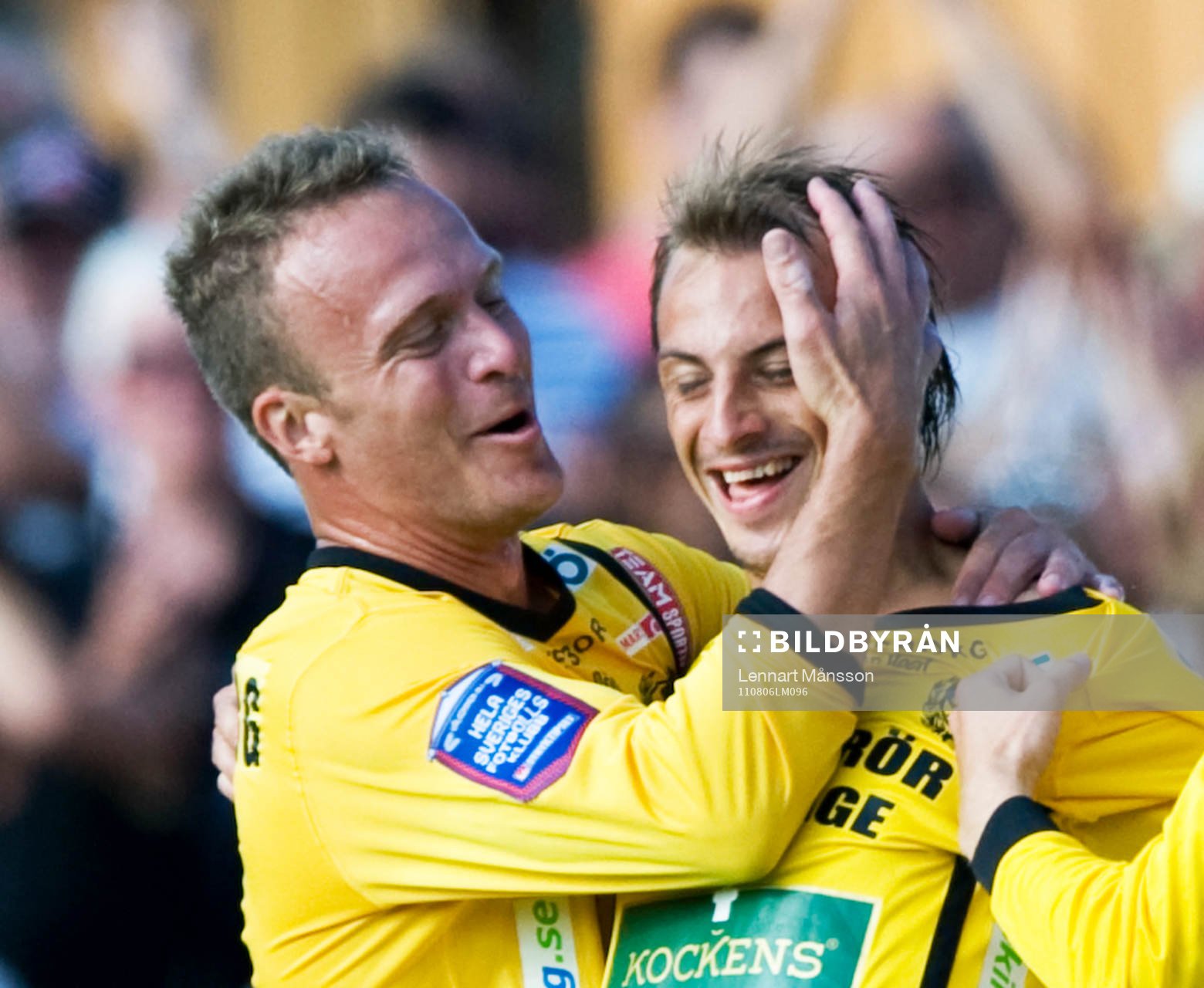 Marcus Ekenberg och Pär Eriksson, Mjällby (Jubel)