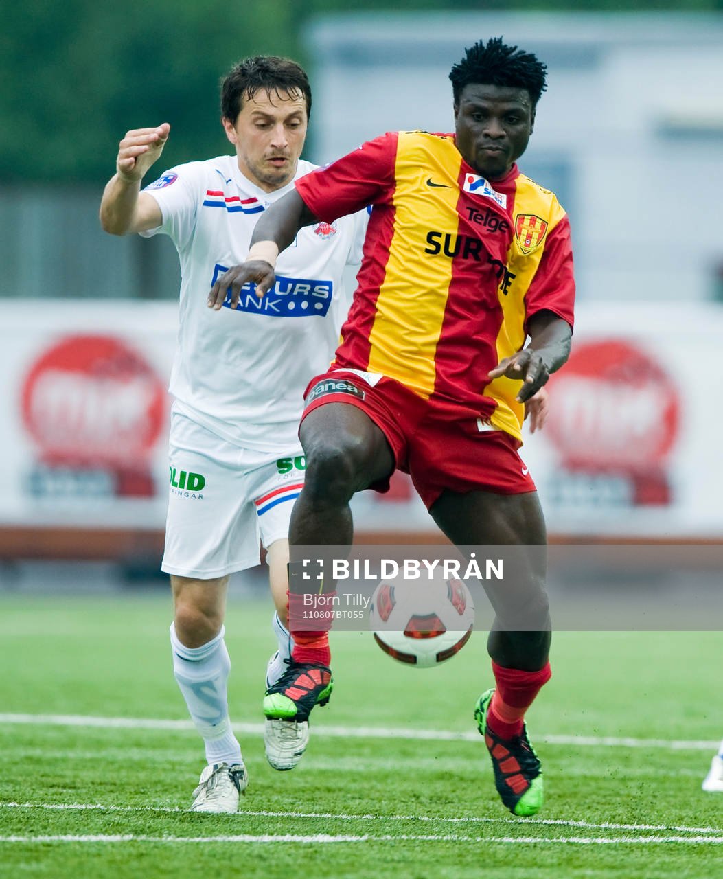 Ardian Gashi, Helsingborg och Razak Omotoyossi, Syrianska