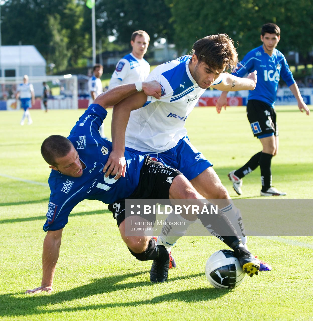 Markus Gustafson, Halmstad och Christopher Telo, Norrköping