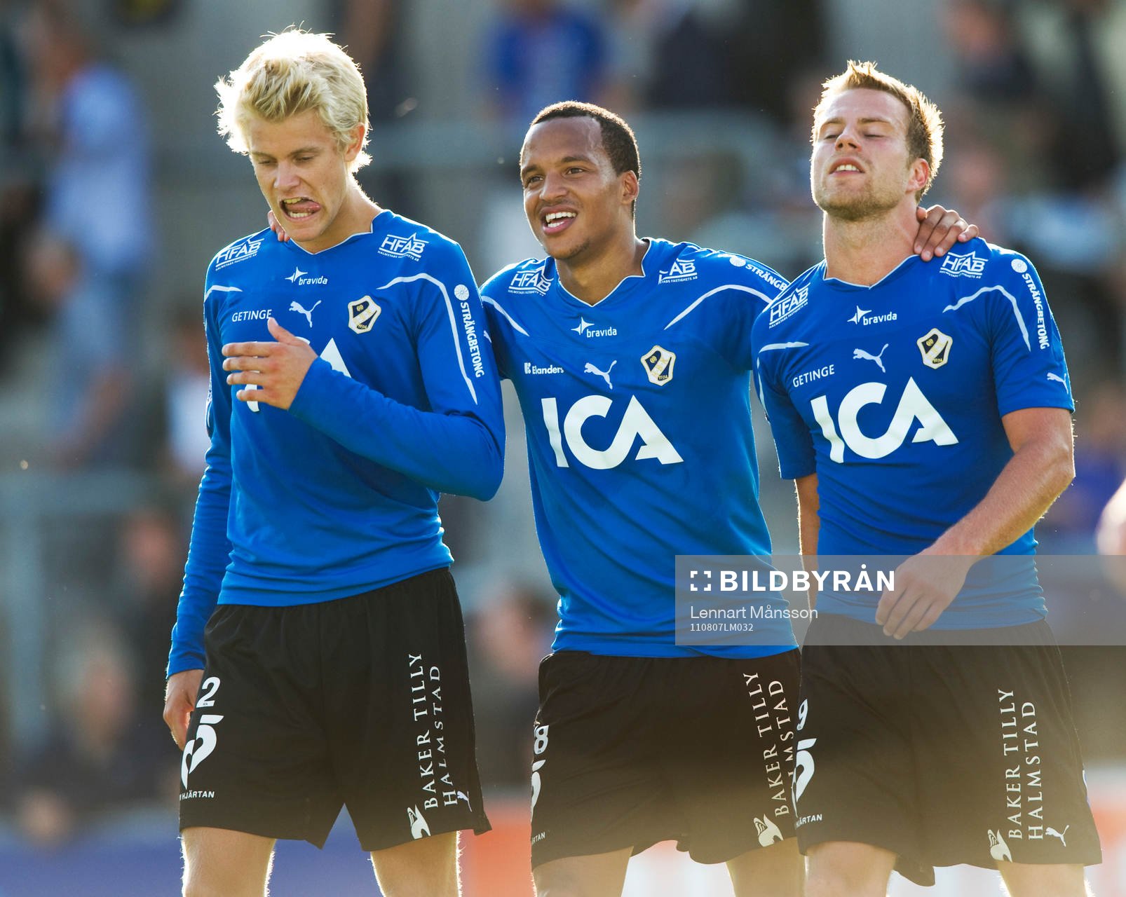 David Ljung, Marcus Olsson och Joel Johansson, glädje,