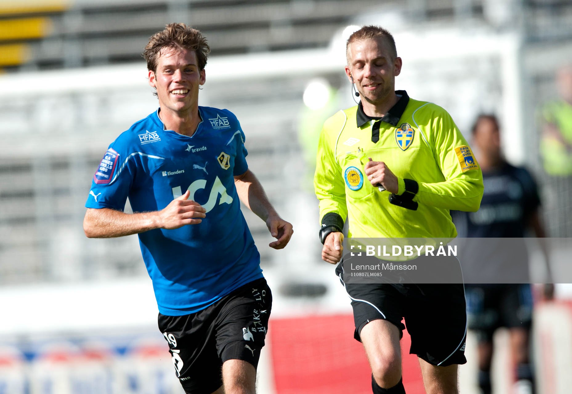 Emil Salomonsson, Halmstad och Johan Hamlin, domare