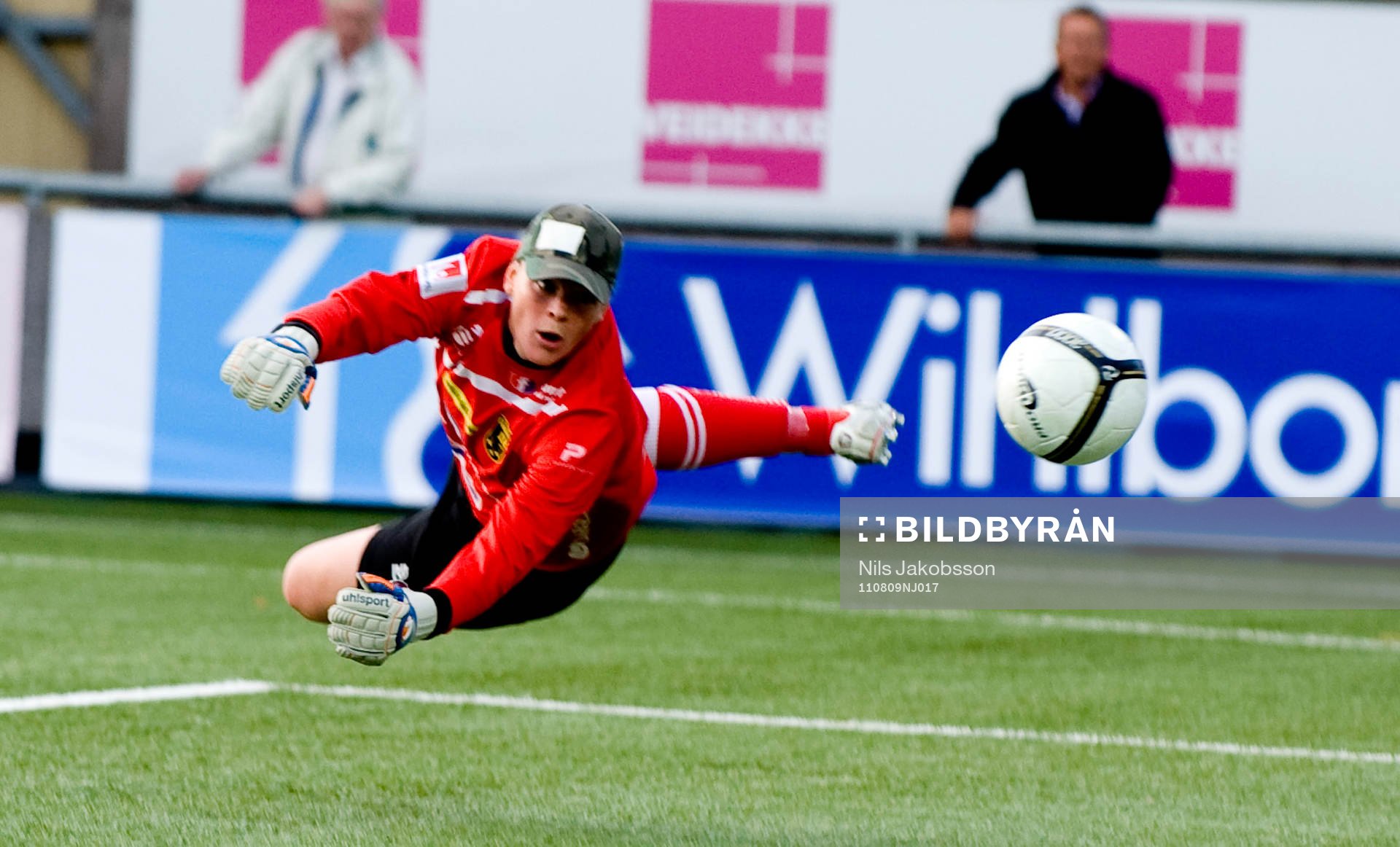 Caroline Jönson, målvakt, Umeå ser 1-0 gå i mål