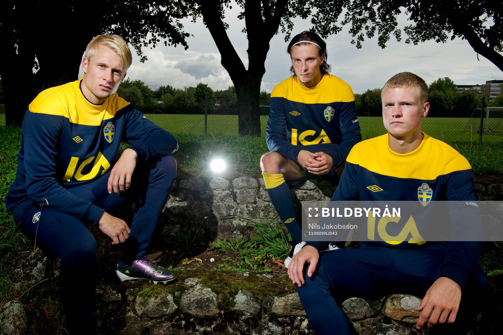 Johan Larsson, Niklas Hult, Oscar Hiljemark, alla Elfsborg