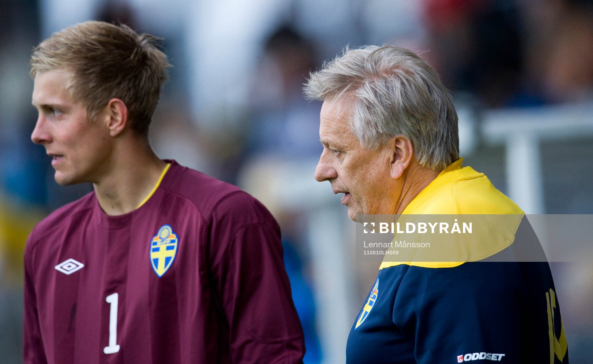 Karl-Johan Johnsson, målvakt, Sverige, och Tommy