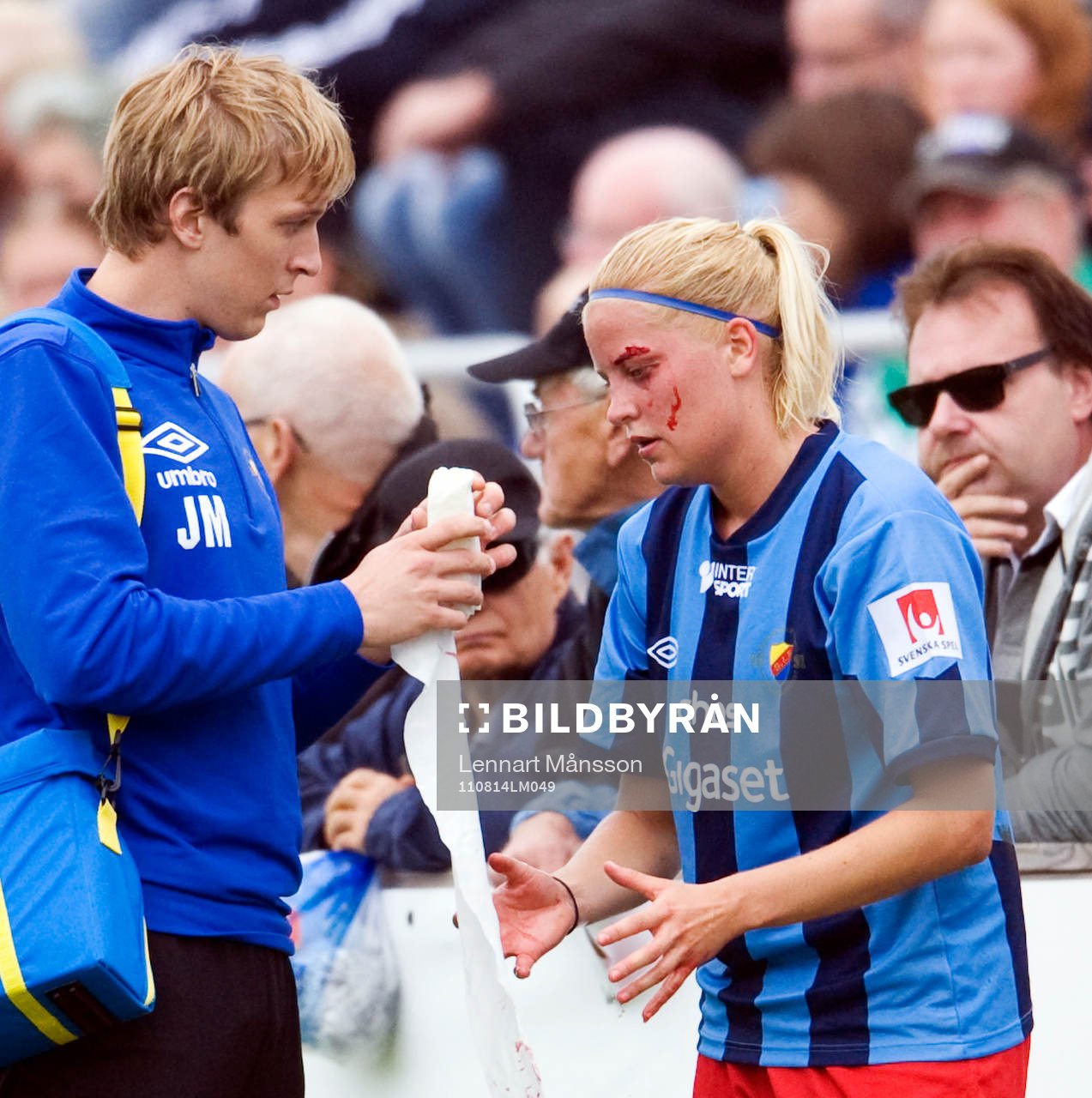 Caroline Sjöblom, Djurgården, blodig