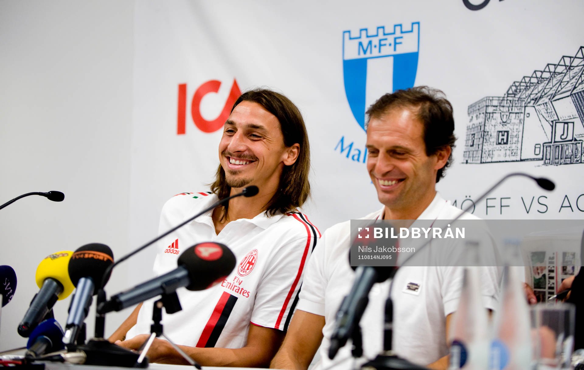 Presskonferens, Zlatan Ibrahimovic och tränare