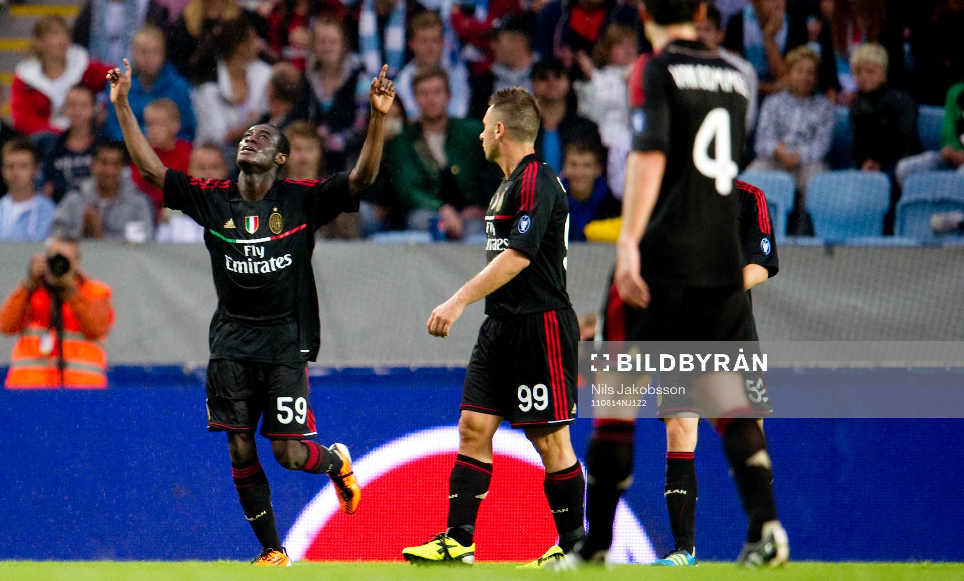 Kingsley Boateng, AC Milan, jubel