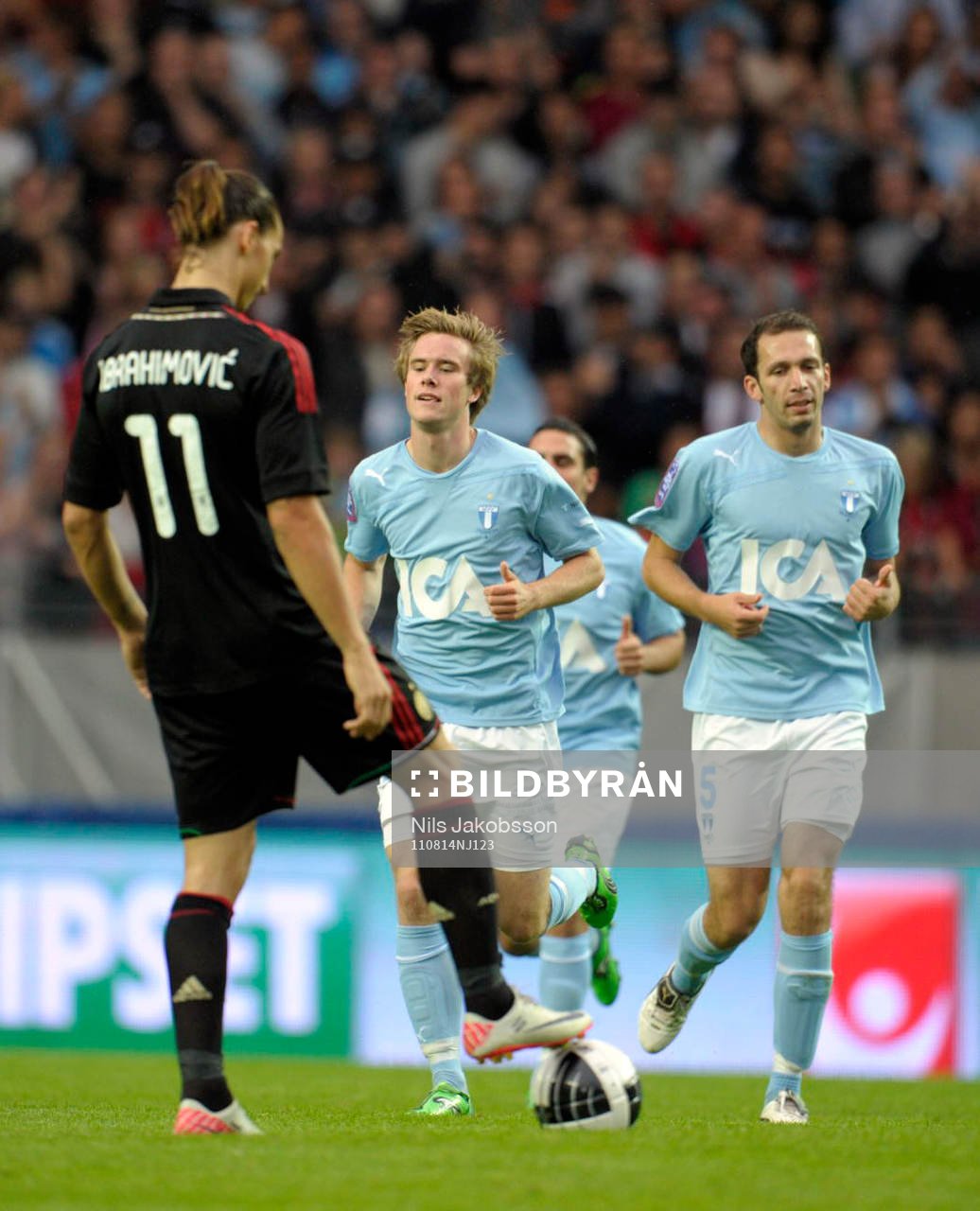 , Tobias Malm, Malmö  Zlatan Ibrahimovic, Milan