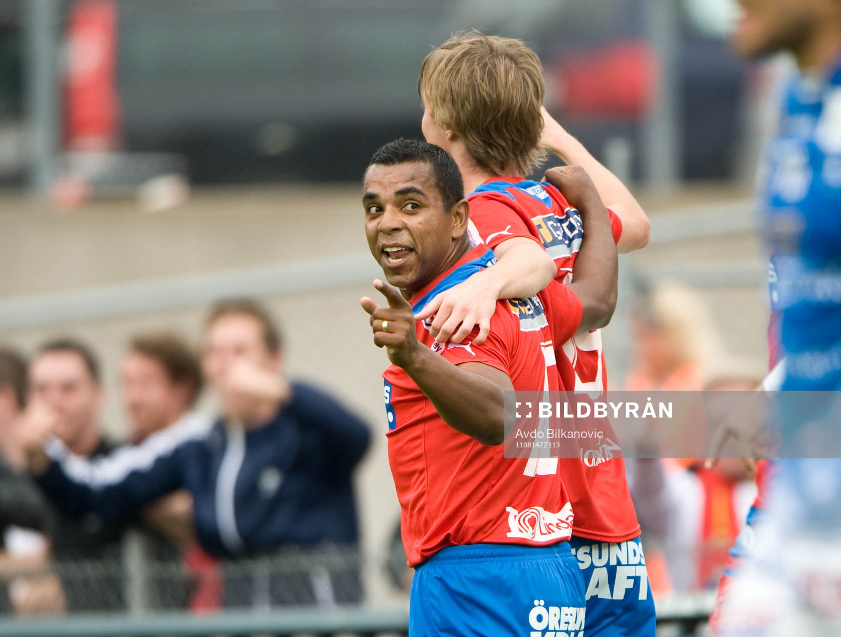 Rasmus Jönsson, Alvaro Santos, jubel, Helsingborg