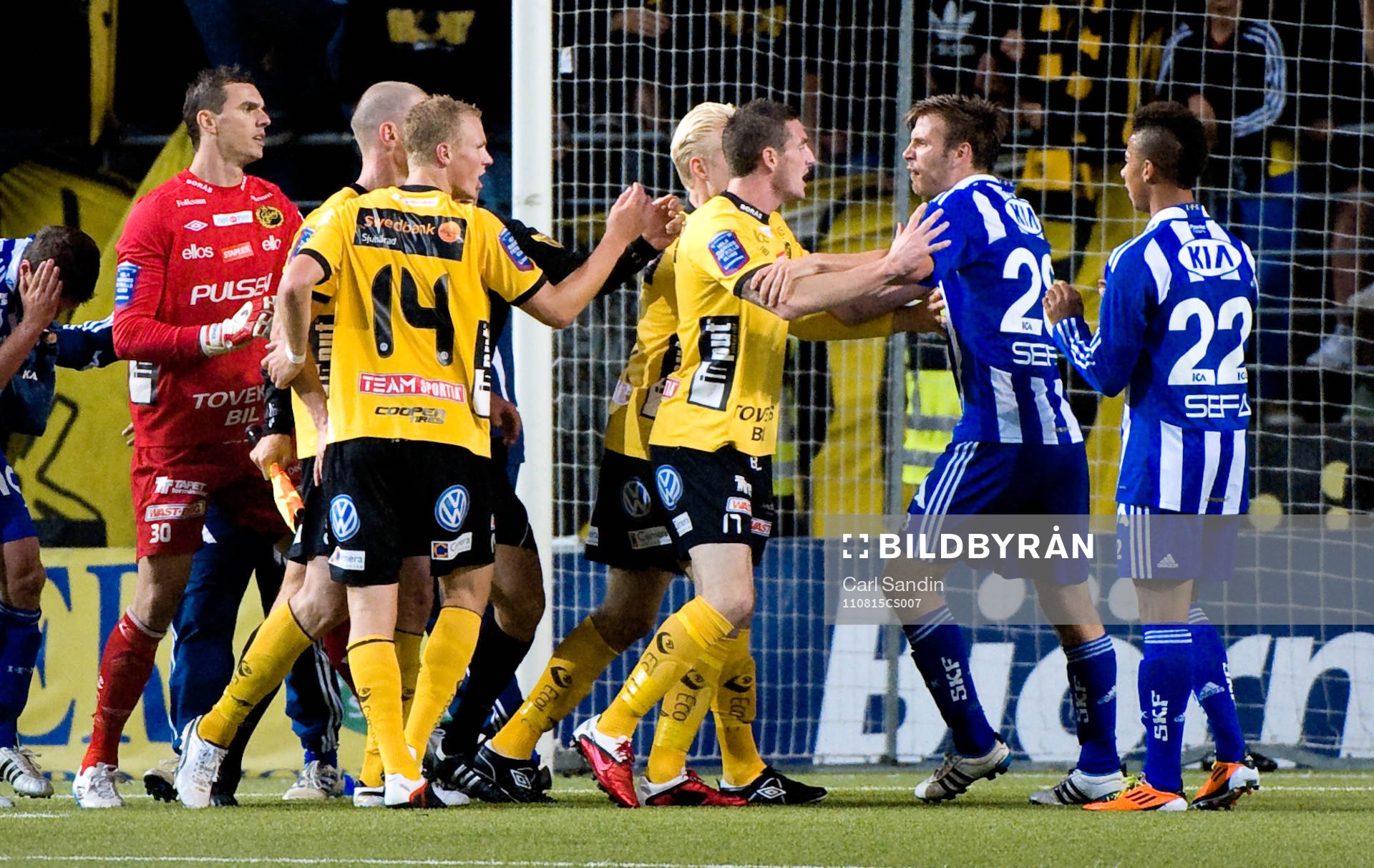 James Keene, Elfsborg, Elmar Bjarnason, IFK Göteborg, bråk