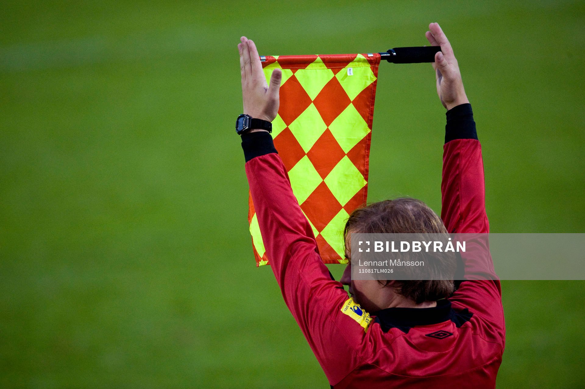 Genre, flagga, byte, linjeman, assisterande domare