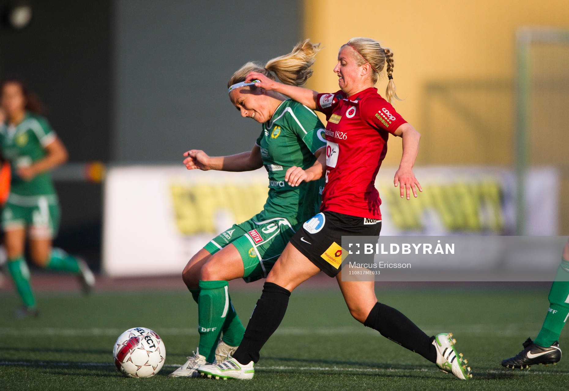 Matilda Agné, Hammarby och Gudny Björk Odinsdottir,