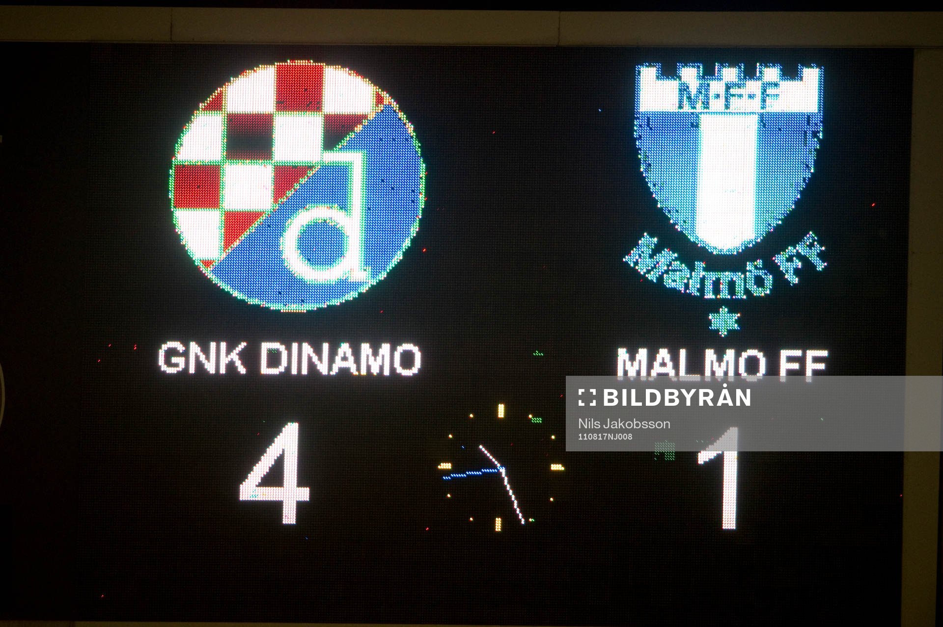 Fotboll, kval till Champions League, Dynamo Zagreb - Malmö