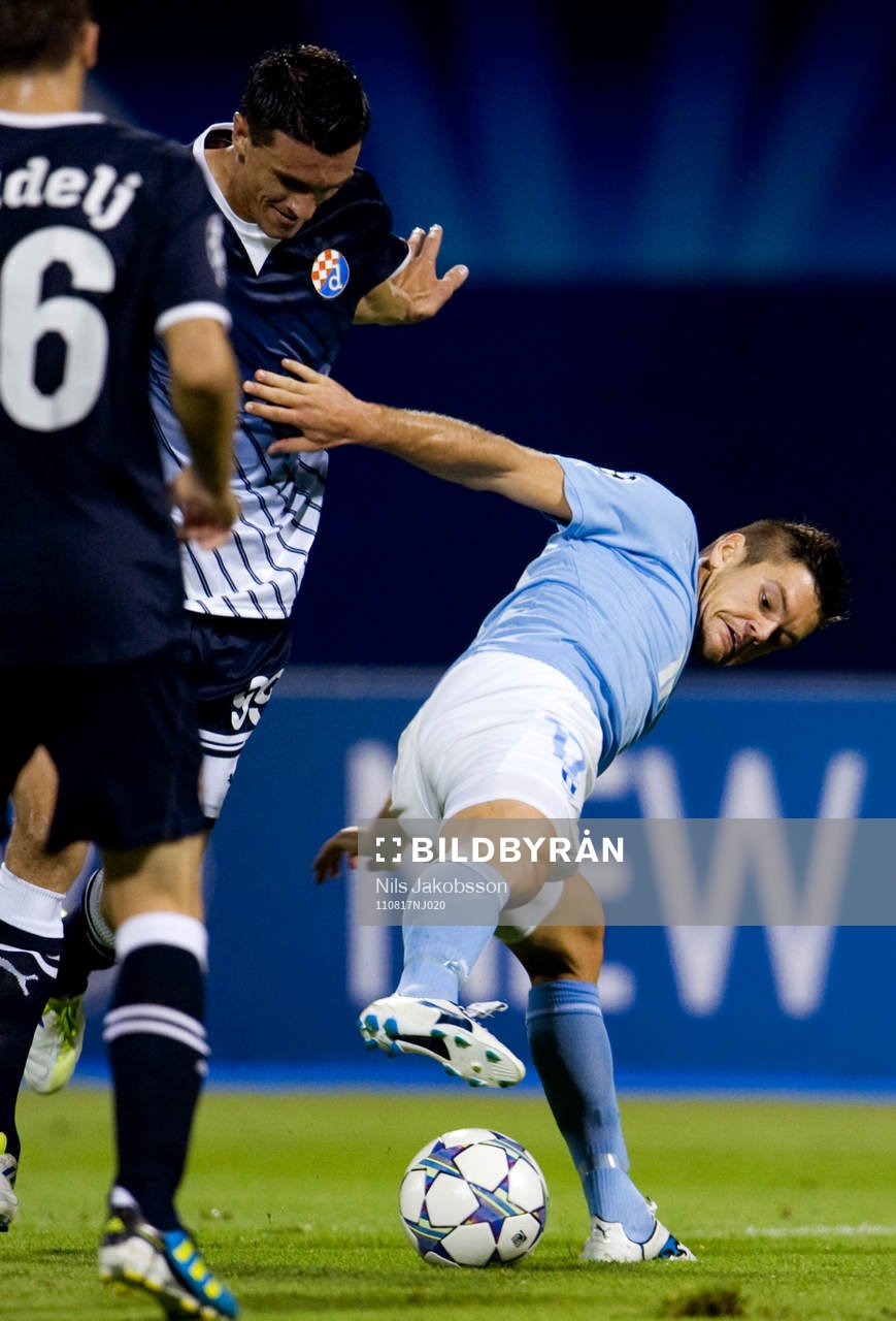 Fotboll, kval till Champions League, Dynamo Zagreb - Malmö
