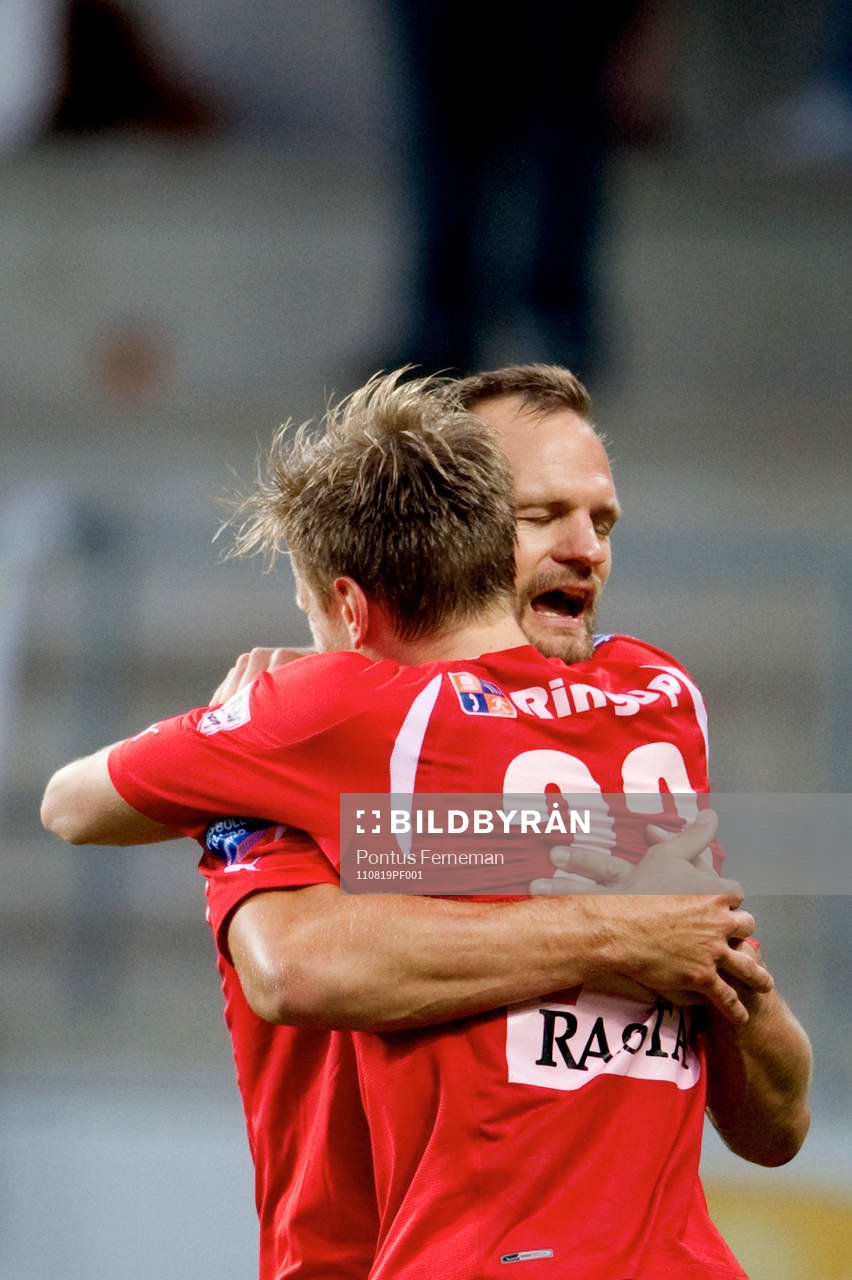 Tobias Carlsson, Mattias Johansson, Kalmar, jubel