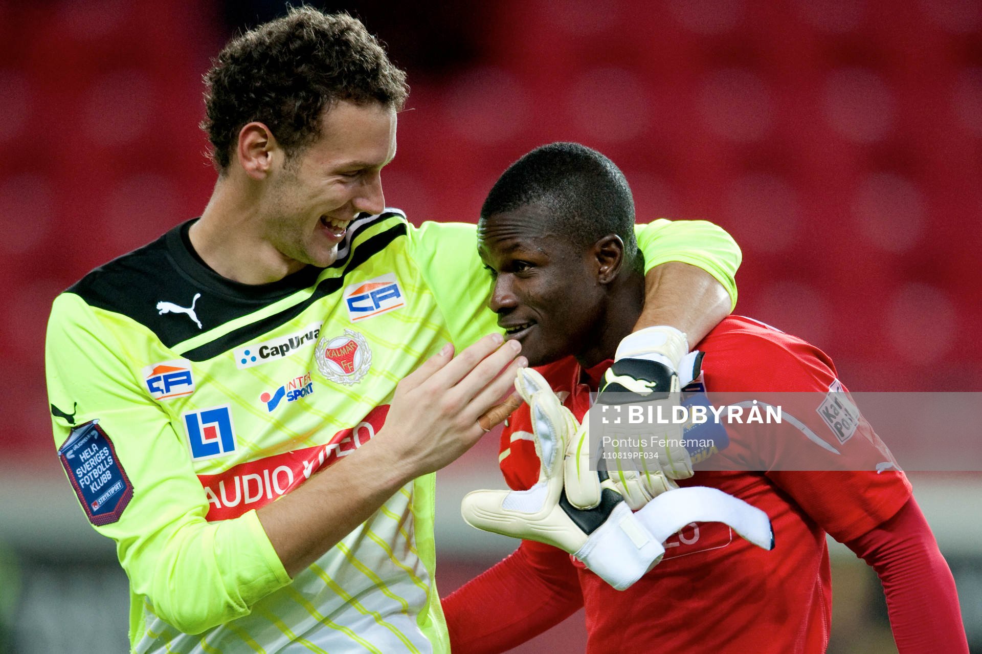 Etrit Berisha, målvakt, Abiola Dauda, Kalmar, Jubel