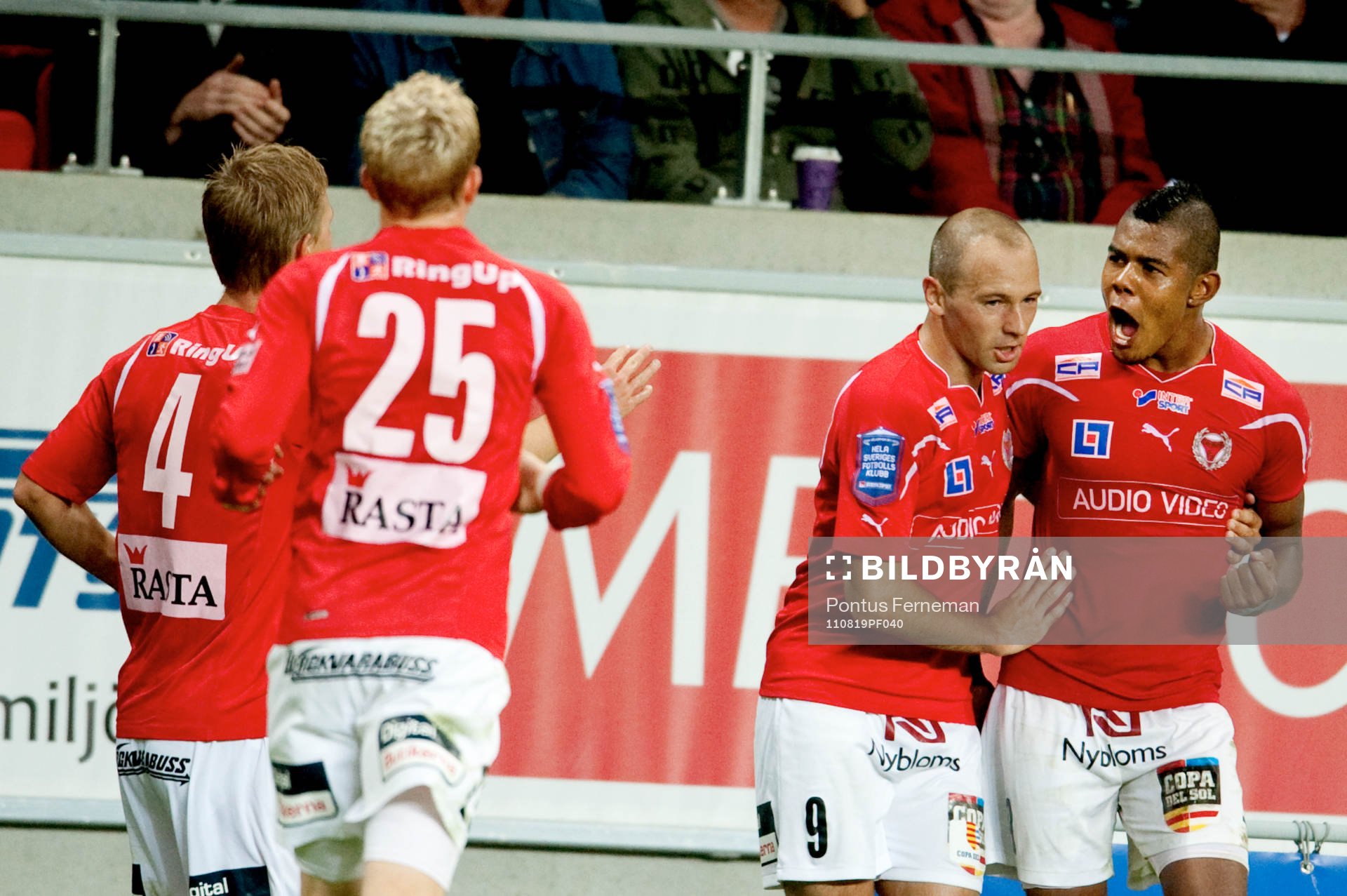Stefan Larsson, Ricardo Santos, Kalmar, jubel